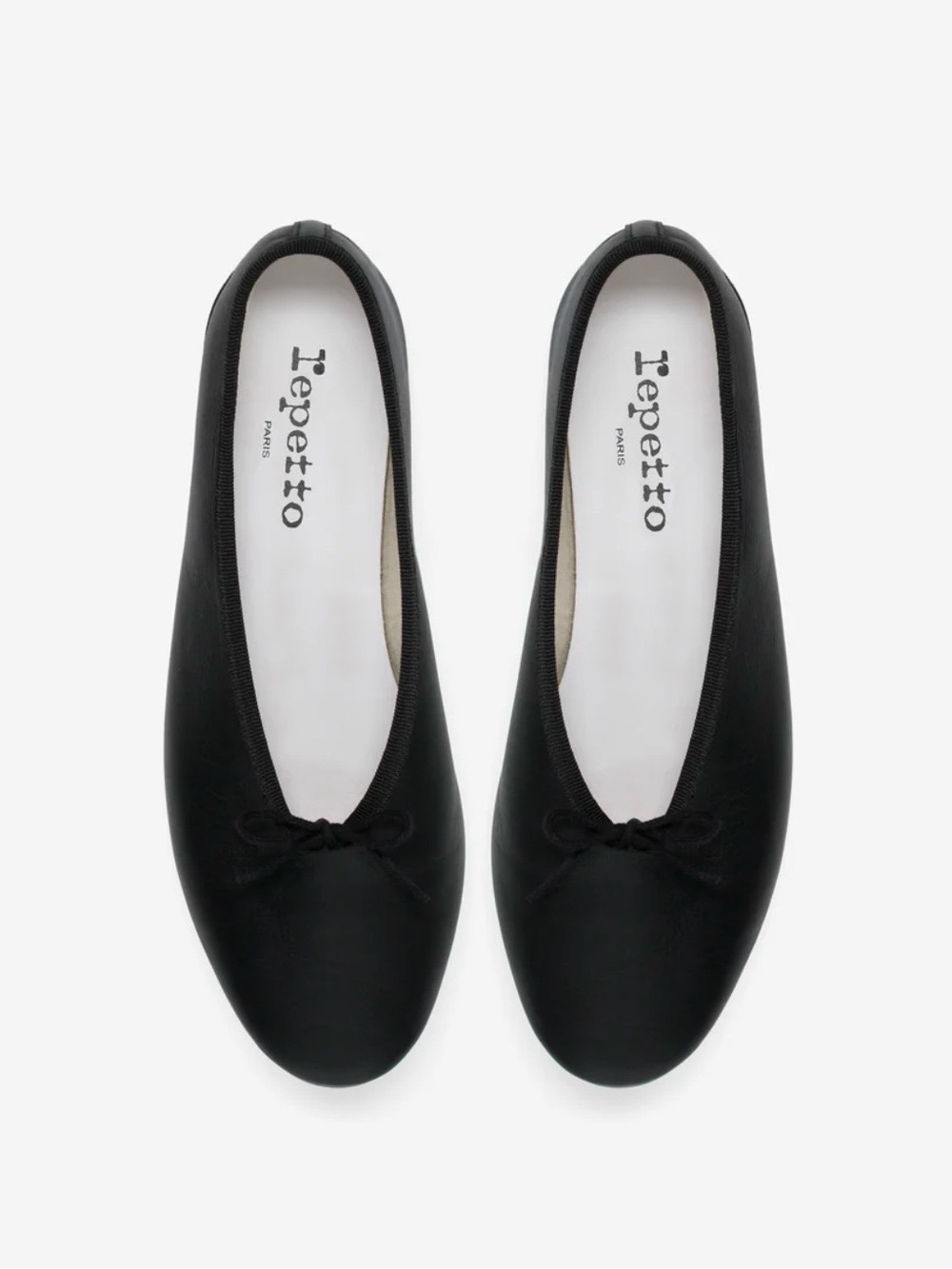 Repetto Black Leather Classic Ballet Flats Size EU 38.5/US Size 8